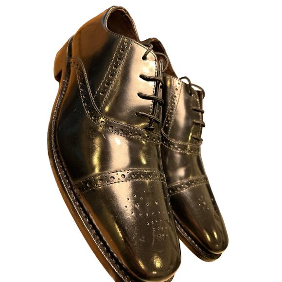 Tallon Mens Genuine Leather Wingtip Oxford Dress Shoes | SZ 10 main image 5